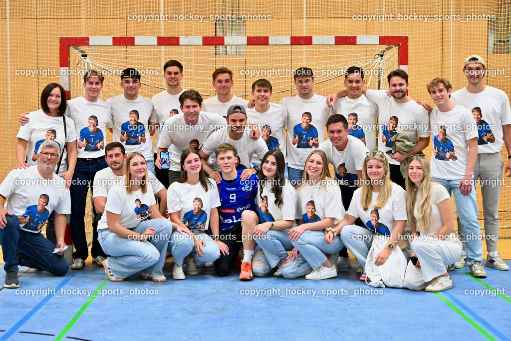 SC Ferlach vs. HSG Holding Graz | Abschied Nico Sager, #9 SAGER Nico SC Ferlach, Nico Sager T Shirt, Nico Sager Fan Klub, SC Ferlach vs. HSG Holding Graz, SC Ferlach vs. HSG Holding Graz am 24.05.2025 in Ferlach (Ballspielhalle Ferlach), Austria, (Photo by Bernd Stefan)