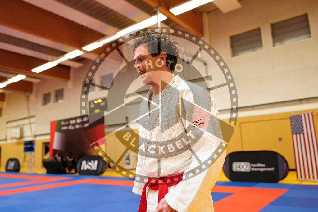 20240203PBB06917 | Fighters compete during the Brazilian Jiu-Jitsu Championship of the AJP Tour in Maintal by Frankfurt am Main, Germany, on February 2, 2024.