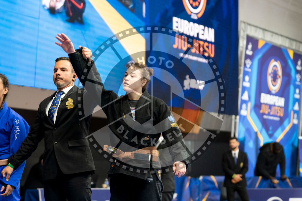 20240124PBB02132 | Fighters compete during the second day of the IBJJF European Championship in Paris, France, on January 24, 2024.