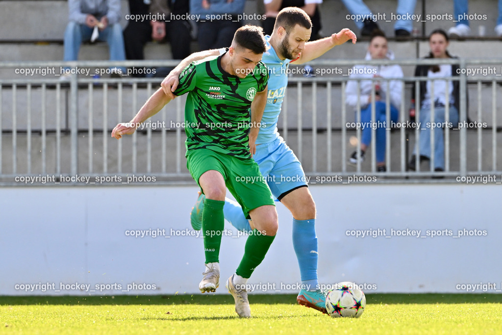 SC Landskron vs. SVG Bleiburg | #21 Harun Memic SC Landskron, #9 Adnan Besic SVG Bleiburg, SC Landskron vs. SVG Bleiburg, SC Landskron vs. SVG Bleiburg am 28.04.2024 in Villach (Sportzentrum Landskron), Austria, (Photo by Bernd Stefan)