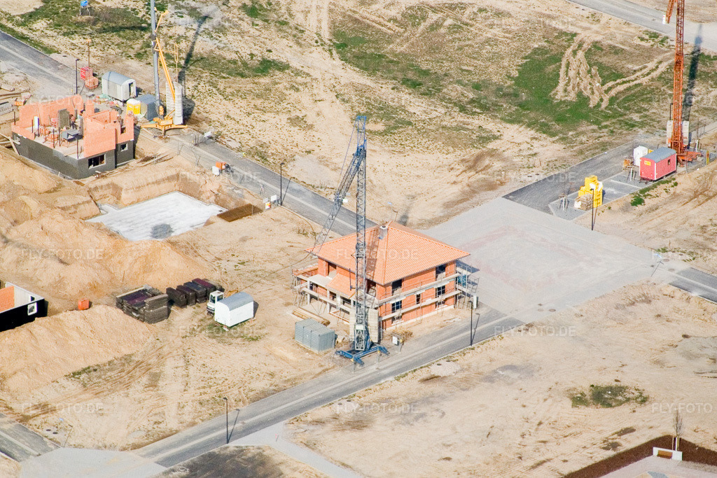 Luftbild: Neubaugebiet Am Höhenweg in Kandel im Bundesland Rheinland-Pfalz in Deutschland. Foto: IMG_5586.jpg vom 15.03.2007 durch Werner Riehm/FLY-FOTO.de