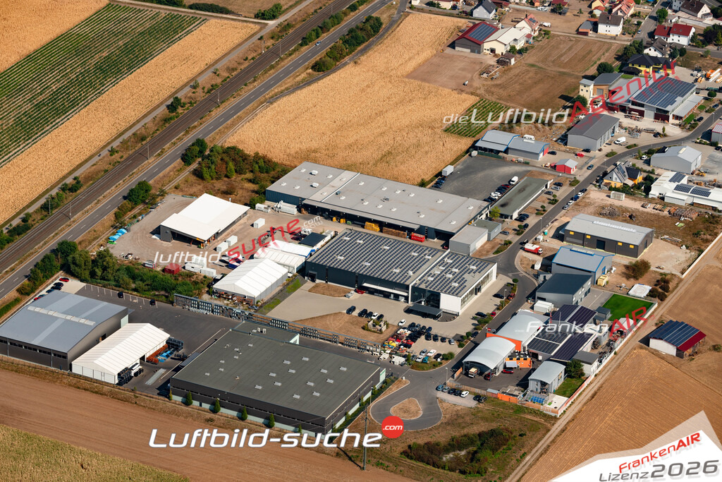 Die Luftbildaufnahme Unterhaid - Industriegebiet wurde 2018 mittels Flugzeug (keine Drohne) erstellt. Perfekte Schärfe und Druck- Auflösung- Garantiert!