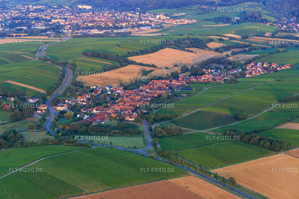 Dorfansicht aus Nordosten | Luftbild: Dorfansicht aus Nordosten in Niederhorbach im Bundesland Rheinland-Pfalz in Deutschland. Foto: IMG_091825.jpg vom 16.07.2016 durch Werner Riehm/FLY-FOTO.de - Realisiert mit Pictrs.com