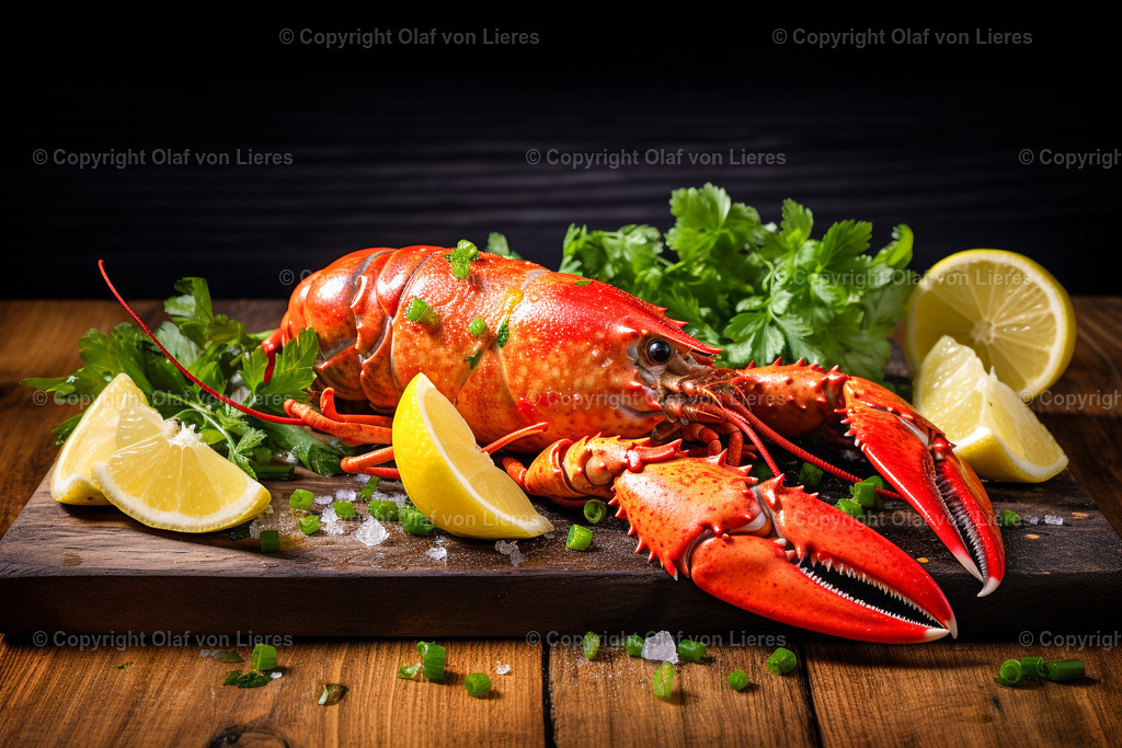 angerichteter Hummer | garnierter Hummer