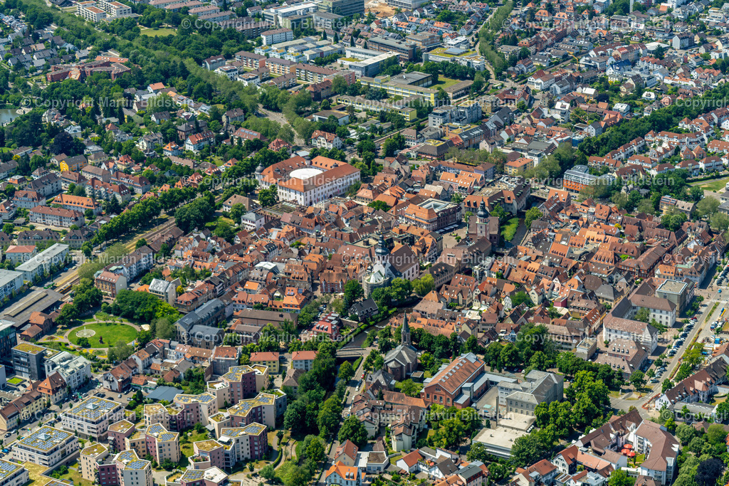 Ettlingen-11 | Bilder Fotos Luftbilder Luftaufnahmen Deutschland Süden Westen Schwarzwald Baden Württemberg  