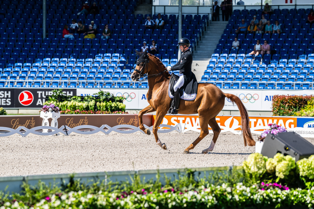 FEI World Championships | Nicolas Wagner Ehlinger (LUX) and Quater Back Junior during the Grand Prix de Dressage at Aachen 2026 - FEI World Championships - Realisiert mit Pictrs.com