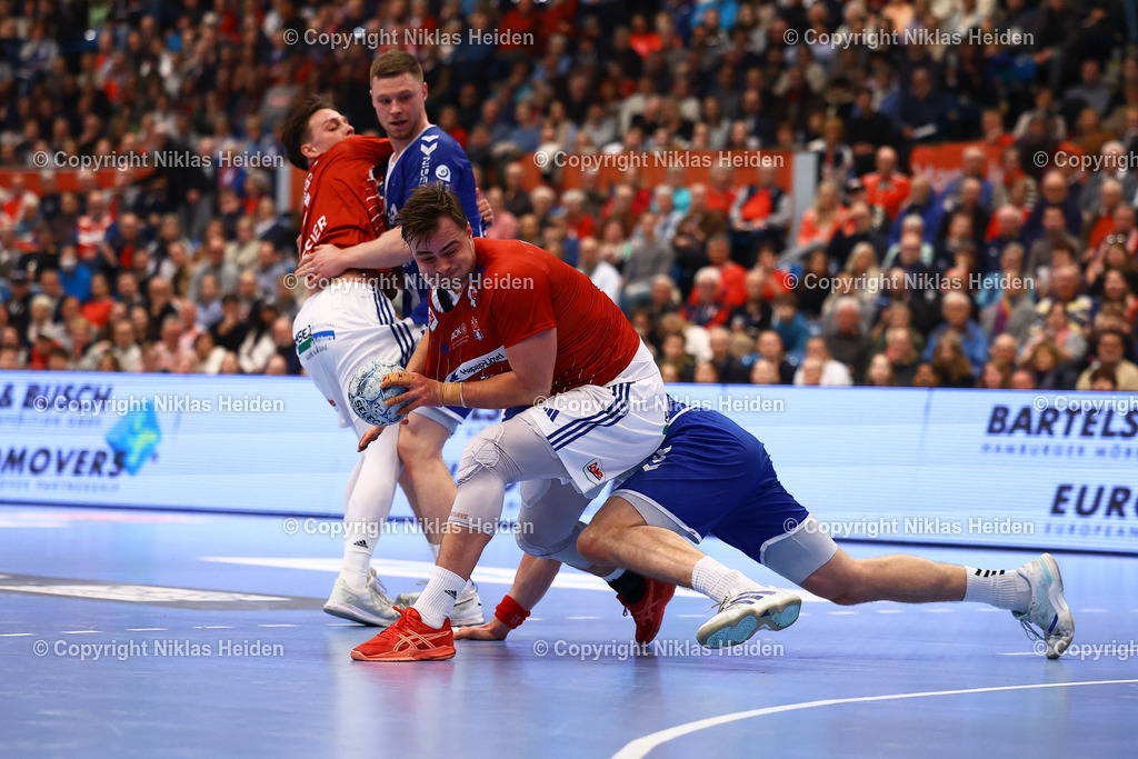 NH_HandballSportVereinHamburg_VfLGummersbach_HandballBundesliga_27022025 | #4 Andreras Magaard (HSV Hamburg)Handball I Herren I Bundesliga (Daikin HBL) I Saison 2024-2025 I 21. Spieltag I HSV Hamburg - VfL Gummersbach I 27.02.2025 I Sporthalle Hamburg