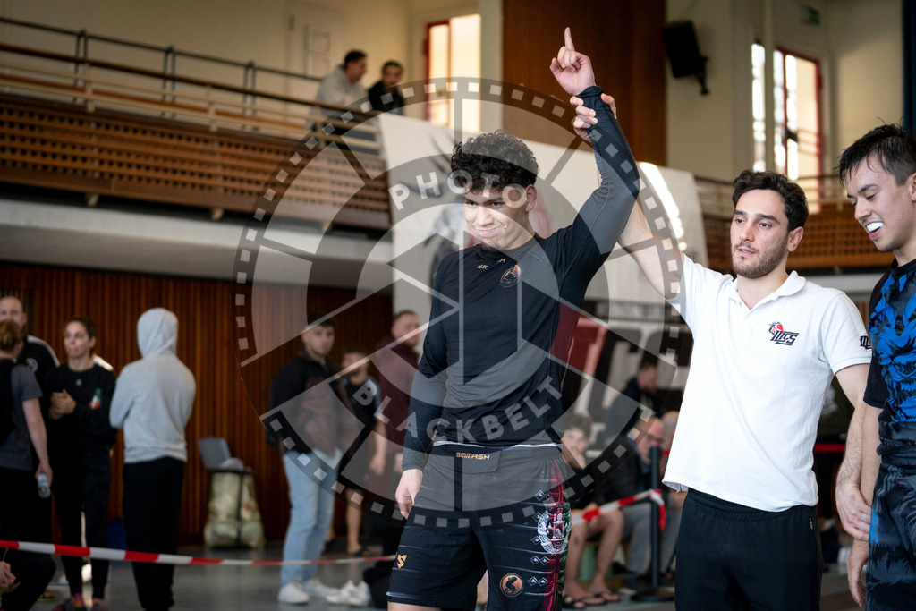 20240309PBB7117 | Fighters compete during the International Luta Livre (ILLCS) Spring Championship in Hannover, Germany, on March 9, 2024.