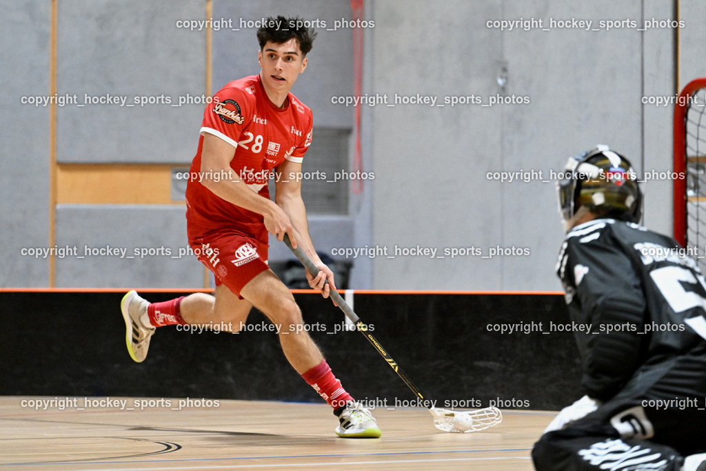 KAC Floorball vs. VSV Unihockey | #28 Gabriel Lekas KAC Floorball, KAC Floorball vs. VSV Unihockey, KAC Floorball vs. VSV Unihockey am 21.03.2026 in Klagenfurt (Ballspielhalle Waidmannsdorf), Austria, (Photo by Bernd Stefan)