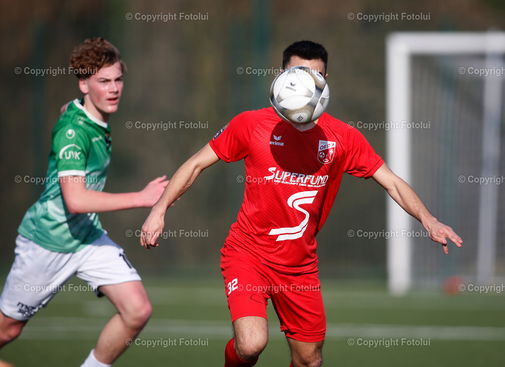 A_LUI_02032024_54 | SPORT,FUSSBALL LT1 OOE LIGA ASKOE OEDT-SV HAIDLMAIR GRUEN WEISS MICHELDORF 02.03.2024 IM BILD: FILIP BRESKIC (OEDT) UND FELIX GERSTMAYER (MICHELDORF) FOTO:FOTOLUI