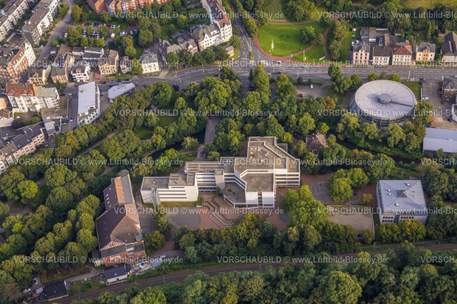 Hagen230903927 | Luftbild, Rundturnhalle an der Gesamtschule Haspe, Haspe, Hagen, Ruhrgebiet, Nordrhein-Westfalen, Deutschland