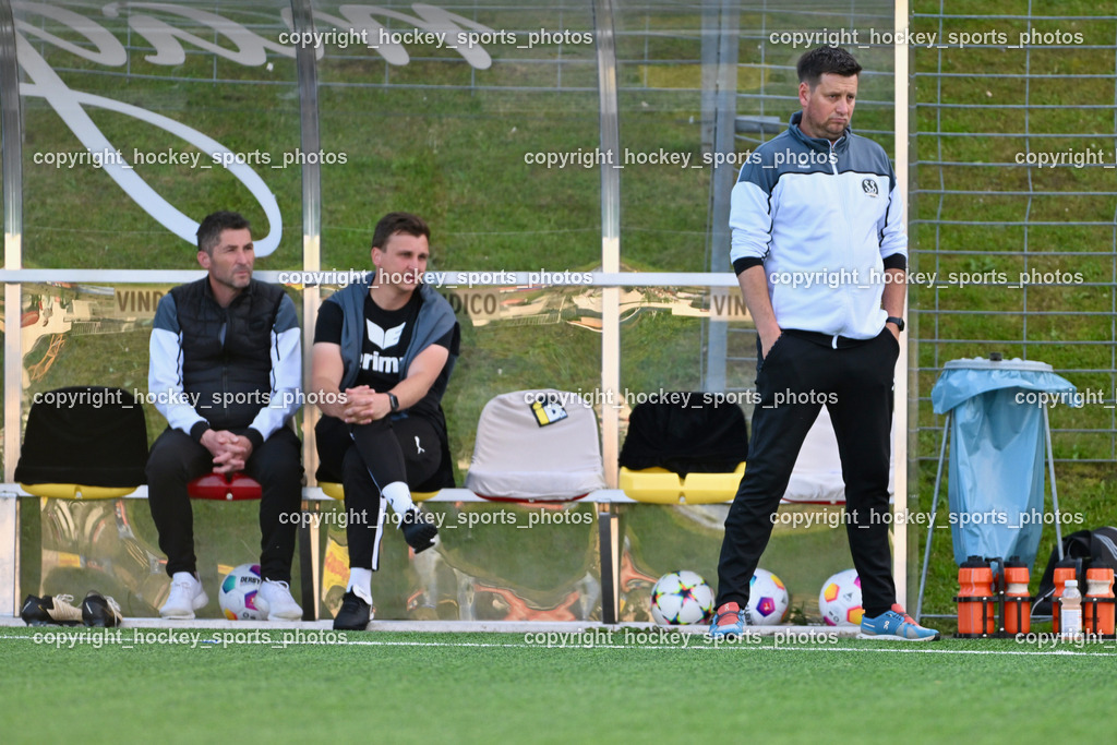 SV Spittal vs. SAK | Tormanncoach SV Spittal Michael Lucic, Asisstentcoach SV Spittal Mario Mihajlovic, Headcoach SV Spittal Philipp Dabringer, SV Spittal vs. SAK, SV Spittal vs. SAK am 24.05.2024 in Spittal an der Drau (Goldeck Stadion), Austria, (Photo by Bernd Stefan)