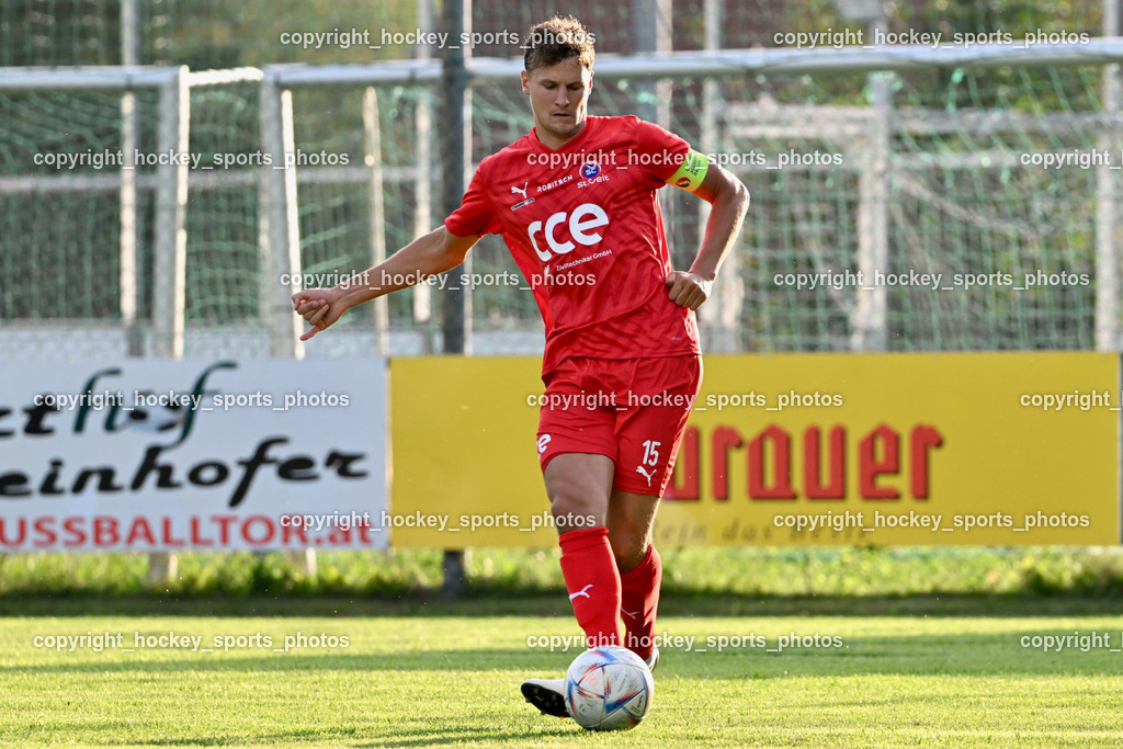 FC Lendorf vs. SC St.Veit | #15 Philipp Höberl St.Veit, FC Lendorf vs. SC St.Veit, FC Lendorf vs. SC St.Veit am 17.08.2024 in Lendorf (Thomas Morgenstern-Arena), Austria, (Photo by Bernd Stefan)