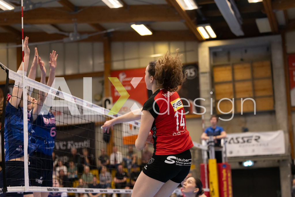 Volleyball I Frauen I Saison 2025-2026 I Volleyball NLA | Women I 1/2 Finals I  VC Kanti Schaffhausen - Sm'Aesch Pfeffingen I 07.03.2026 | 14 Josipa Marković (HR) (VC Kanti Schaffhausen) – Aussen - Realisiert mit Pictrs.com