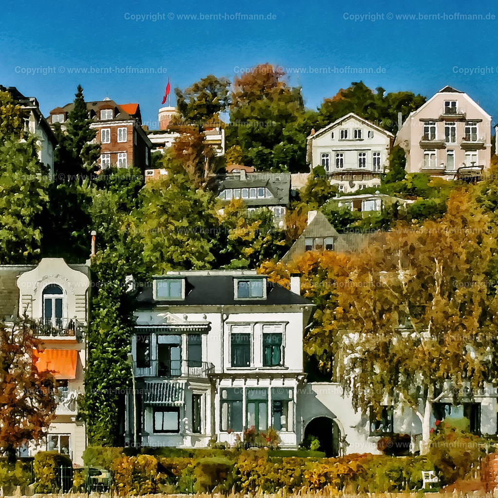 PDM2_3446_Blankenese_100x100 | DIGITALKUNST. Hamburg -Blankenese im Herbst.
__ Format = Quadrat. - Realisiert mit Pictrs.com