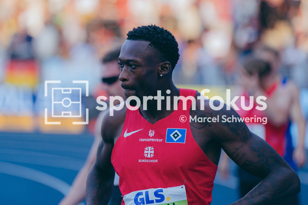Deutsche Meisterschaften der Frauen und Männer 2026 | Owen Ansah, Hamburger SV, 100-Meter-Lauf, Finale, Deutsche Meisterschaften der Frauen und Männer 2026, Lohrheidestadion Bochum-Wattenscheid, 25.07.2026. Foto: Marcel Schwering / sportimfokus - Realisiert mit Pictrs.com
