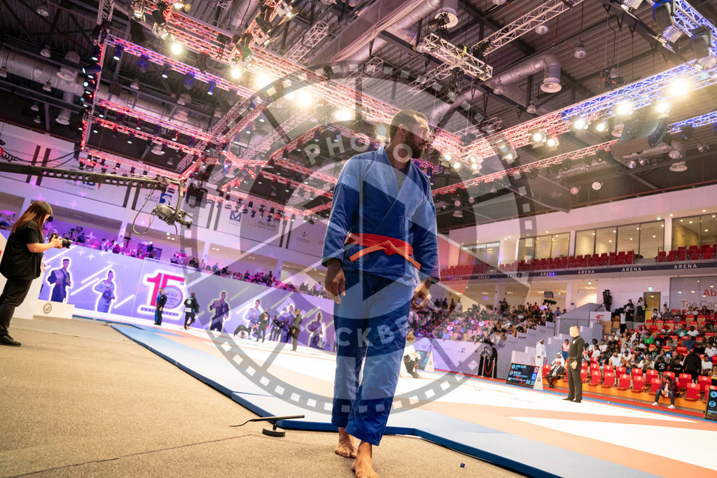 20231107PBB6274 | Fighters compete during the AJP World Master Championship in the Mubadala Arena in Abu Dhabi, Arab United Emirates, on November 7, 2023.