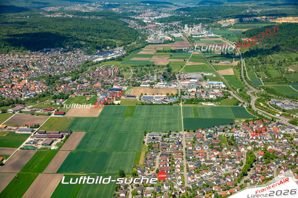 Luftaufnahme von Bolheim Herbrechtingen Bild- Das Luftbild wurde 2025 vom UL-Flugzeug heraus erstellt ( keine Drohne ) - Hochauflösende Luftaufnahme -Nicht vergleichbar mit Google Maps oder Satelittenbilder- Die Geschenkidee !Mit Lizenz und Bildrechte bestellbar