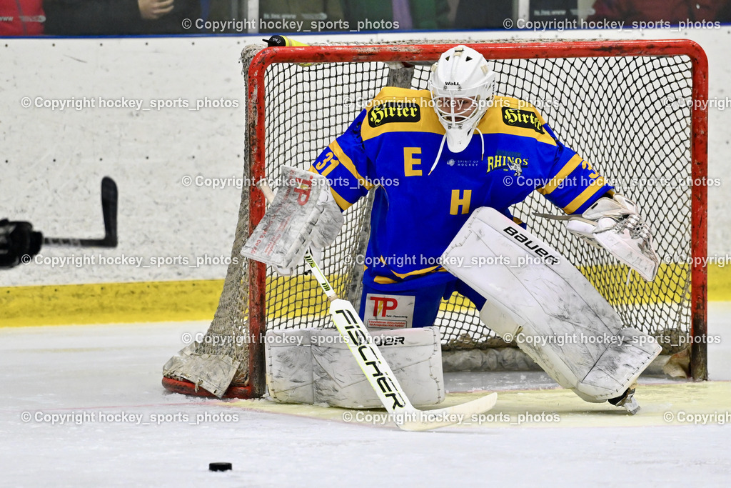 EHC Althofen vs. ESC Steindorf 6.3.2024 | #31 Horn Fabian EHC Althofen, EHC Althofen vs. ESC Steindorf 6.3.2024, EHC Althofen vs. ESC Steindorf am 06.03.2024 in Althofen (Stadthalle Althofen ), Austria, (Photo by Bernd Stefan)