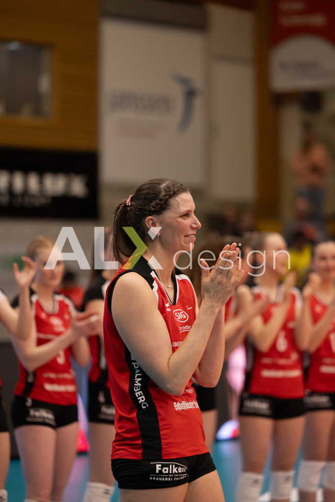 Volleyball I Frauen I Saison 2025-2026 I Volleyball NLA | Women I  Playoffs Finals 2/5 I  VC Kanti Schaffhausen - viteos NUC I  10.04.2026 | 11 Kateřina Holásková (CZ) (VC Kanti Schaffhausen) – Mitte - Realisiert mit Pictrs.com