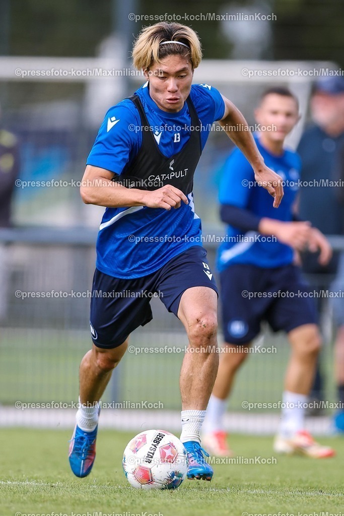 KSC02092502259 | 02.09.2025, Fußball, Training Karlsruher SC, 2. Fußball Bundesliga, Trainingsplatz am BBBank Wildpark Stadion Karlsruhe, Saison 2025 2026: Shio Fukuda (KSC #13) 