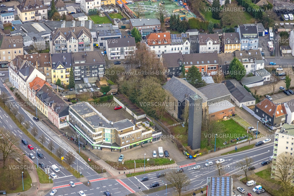Velbert251201134 | , Luftbild, St. Joseph Kirche, Velbert, Bergisches Land, Nordrhein-Westfalen, Deutschland
