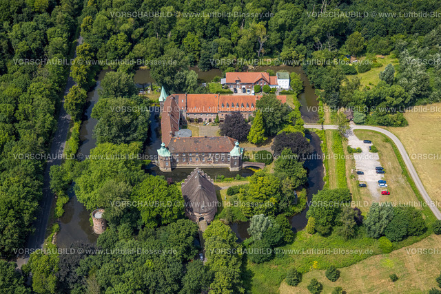 Castrop-Rauxel220706447 | Luftbild, Schloss Bladenhorst, Bladenhorst, Castrop-Rauxel, Ruhrgebiet, Nordrhein-Westfalen, Deutschland