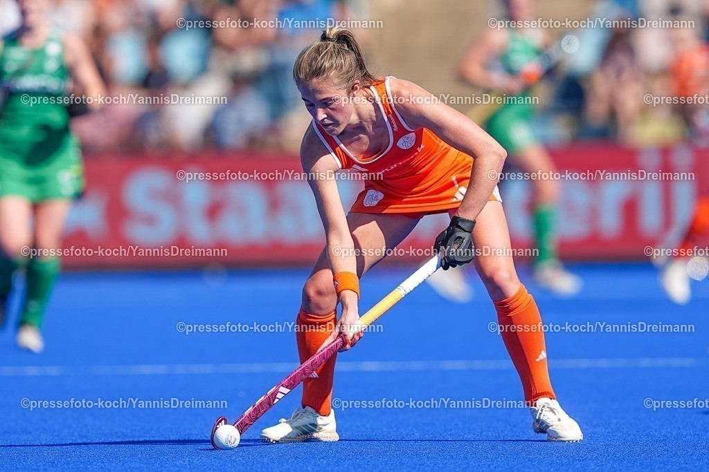 xydrx09082503029 | 09.08.2025, xydrx, Frauen EuroHockey Championship 2025, Gruppenphase, Gruppe a, Niederlande - Irland, Sparkassenpark Mönchengladbach: Xan de Waard (NED #7)