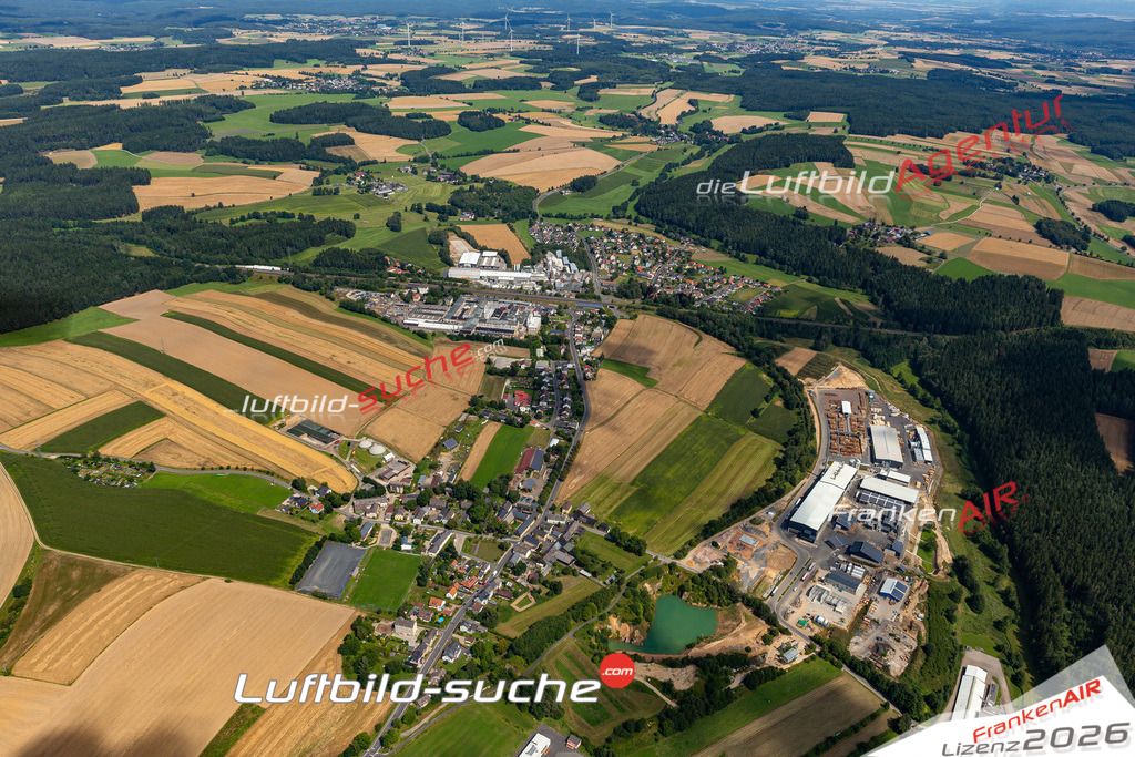 Die Luftaufnahme Wiesenmühle - Wunsiedel wurde 2021 mittels Flugzeug (keine Drohne) erstellt. Hohe Auflösung -für große Poster und Wandbilder geeignet!