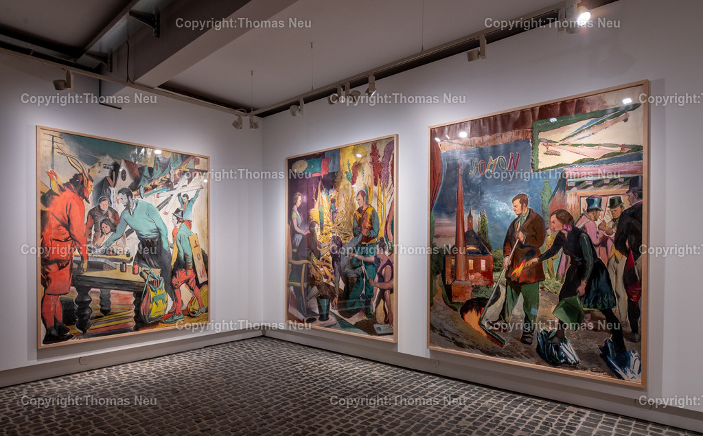 45_Neo_Rauch_Museum_Bensheim | 6.7.2024, bbe, Museum Bensheim, Ausstellung Neo Rauch "im Papiergrund", ,, Bild: Thomas Neu