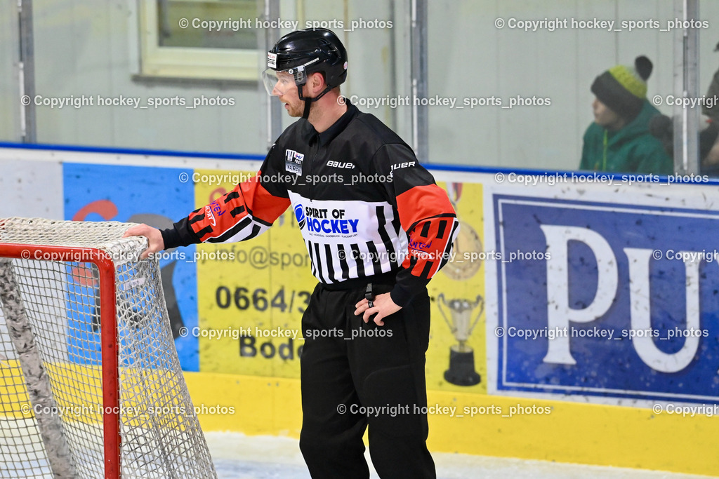 ESC Steindorf vs. EHC Althofen | Orel Stephan Referee, ESC Steindorf vs. EHC Althofen, ESC Steindorf vs. EHC Alhofen am 03.03.2024 in Steindorf (Ossiachersee Halle), Austria, (Photo by Bernd Stefan)
