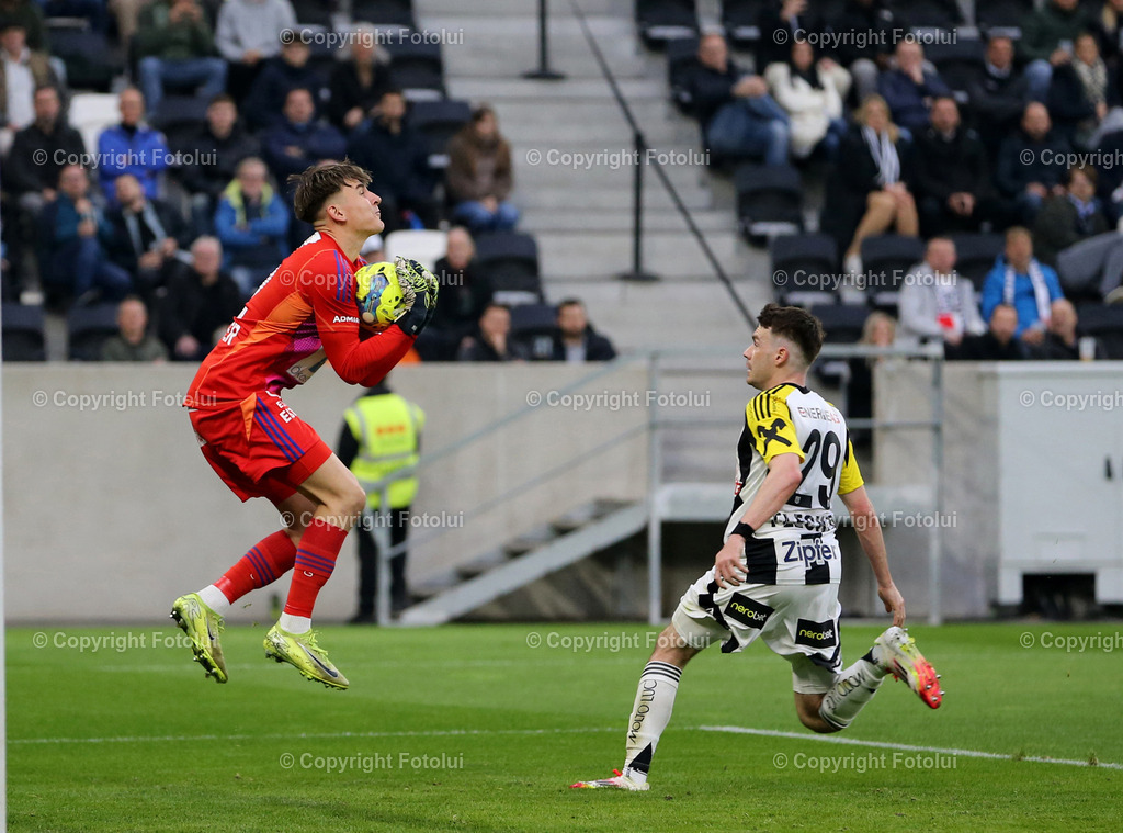 A_LUI_02042025_17 | SPORT FUSS OEFB-CUP HALBFINALE LASK -WAC 02.04.2025 IM BILD:NIKOLAS POLSTER  (WAC) UND FLORIAN FLECKER (LASK) FOTO:FOTOLUI/MW