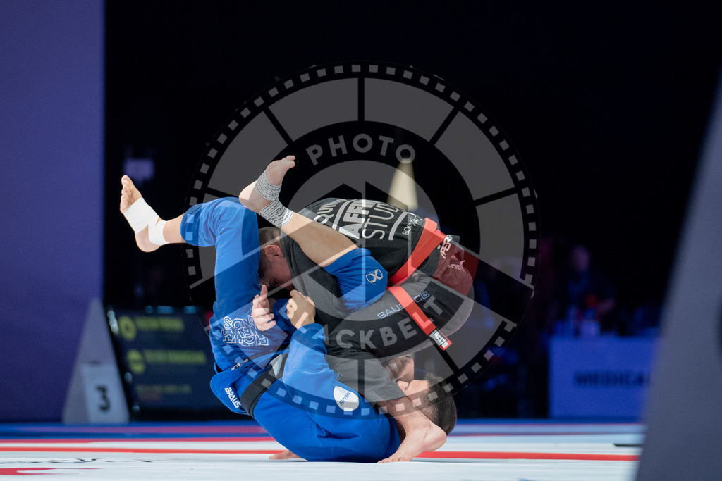 20231107PBB4545 | Fighters compete during the AJP World Master Championship in the Mubadala Arena in Abu Dhabi, Arab United Emirates, on November 7, 2023.