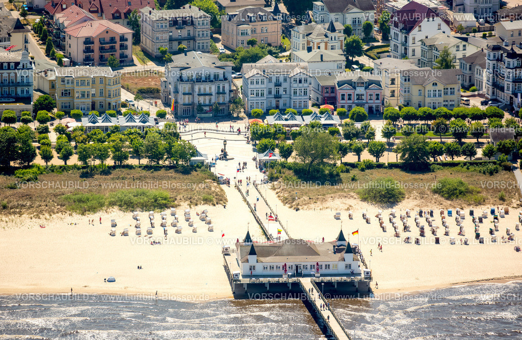 Usedom16062073Ahlbeck | Seebad Ahlbeck, Seebrücke Ahlbeck, Strand von Heringsdorf, Insel Usedom,  Heringsdorf, Ostsee, Mecklenburg-Vorpommern, Deutschland