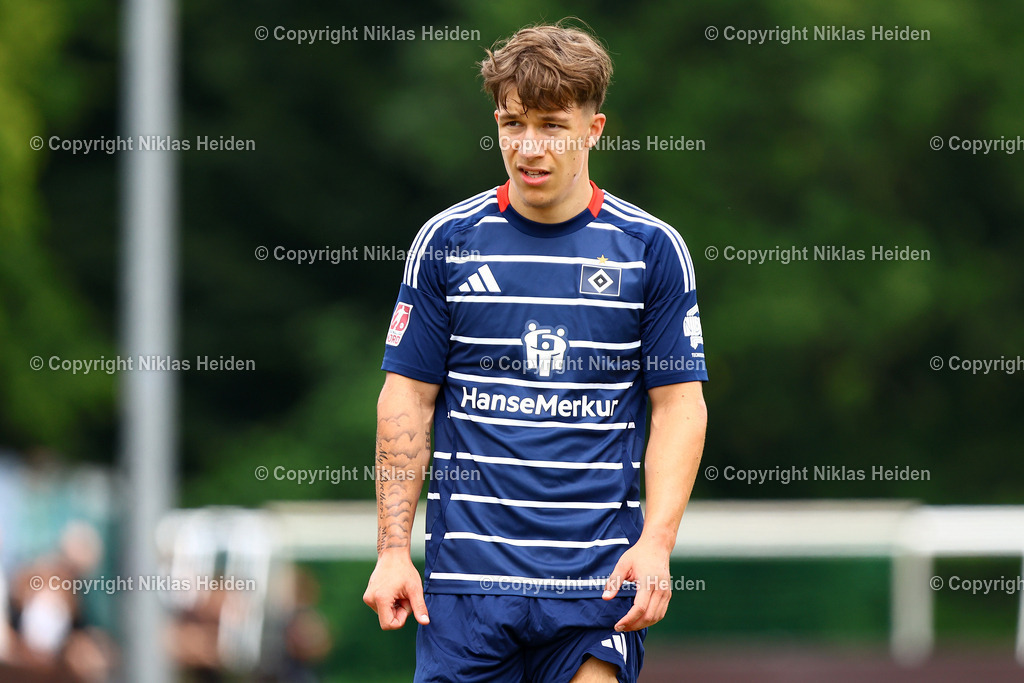 NH_BillstedtCup2025_Turnier_12072025 | Moritz Reimers (Hamburger SV U21)Fußball I Herren I Billstedt Cup 2025 I Saison 2025-2026  I Halbfinale I Hamburger SV U21 - Eimsbütteler TV I 12.07.2025 I Öjendorfer Weg