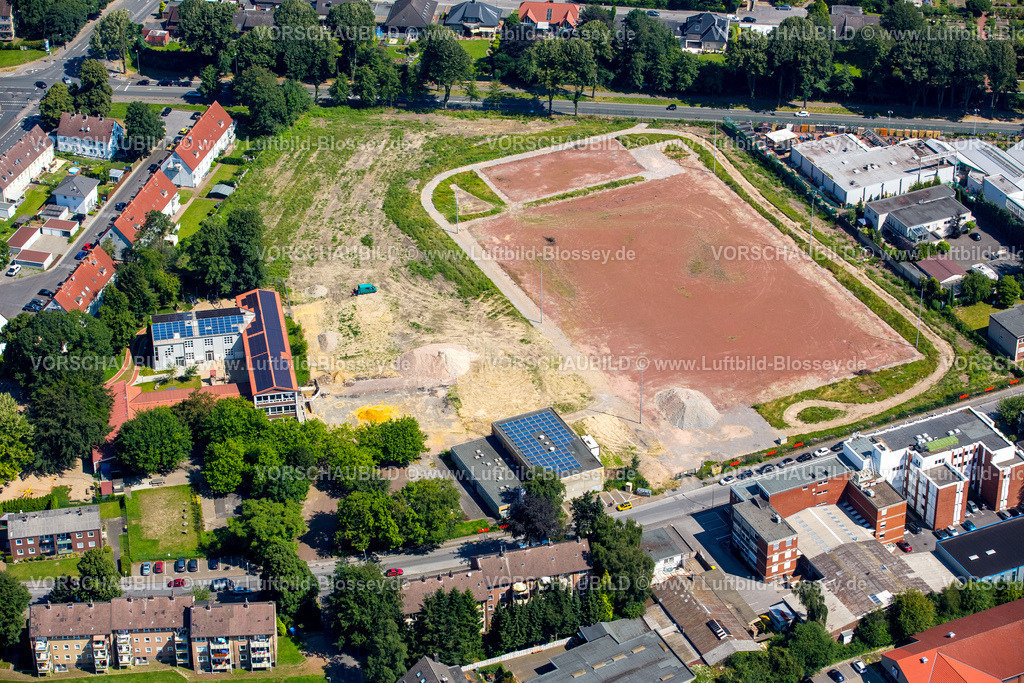 Gladbeck16072833 | Umbau Aschenplatz an der Elsa-Brandström-Schule Krusenkamp, Gladbeck, Ruhrgebiet, Nordrhein-Westfalen, Deutschland