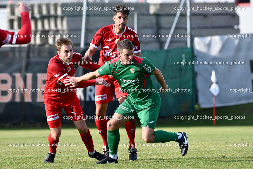 FC ASKÖ Gmünd vs. SV Rapid Lienz | #12 Marvin Metzler FC Gmünd, #2 Patrick Eder Rapid Lienz, #20 Dominic Girstmair Rapid Lienz, FC ASKÖ Gmünd vs. SV Rapid Lienz, FC ASKÖ Gmünd vs. SV Rapid Lienz am 09.11.2025 in Ferlach (Ballspielhalle Ferlach), Austria, (Photo by Bernd Stefan)