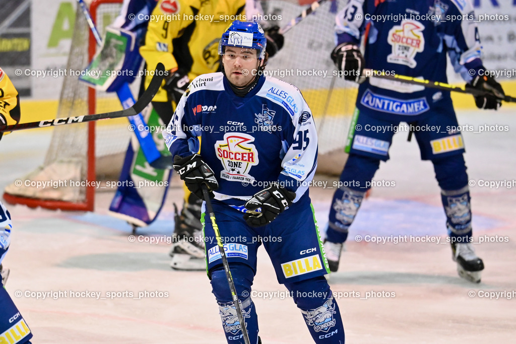 ESC Steindorf vs. MET PHOTOVOLTAIK HORNETS SPITTAL | #95 Gelfanov Ruslan ESC Steindorf, ESC Steindorf vs. MET PHOTOVOLTAIK HORNETS SPITTAL, ESC Steindorf vs. MET PHOTOVOLTAIK HORNETS SPITTAL am 26.10.2024 in Steindorf (Ossiachersee Halle), Austria, (Photo by Bernd Stefan)