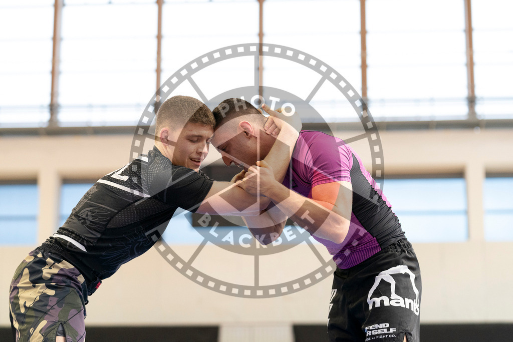 20240316PBB0844 | Athletes compete during the ADCC Eastern European Open grappling Competition in Poznan, Poland, on March 16, 2024.