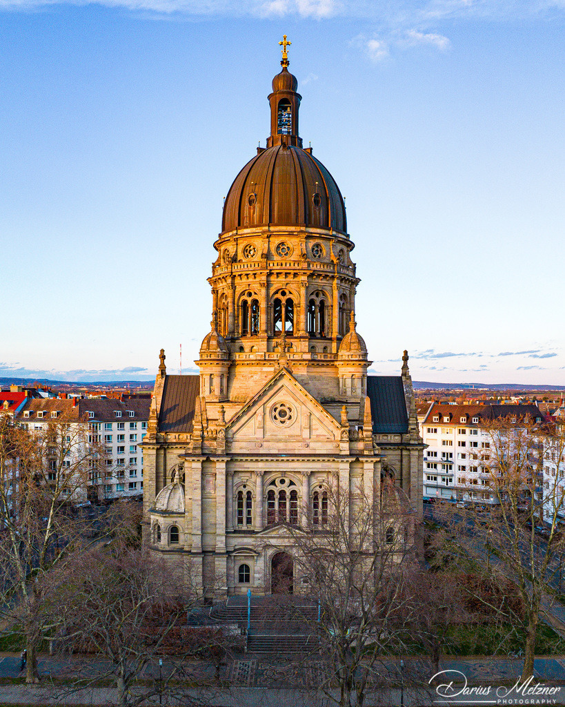 Die Christuskirche in Mainz | Die Evangelische Christuskirche an der Kaiserstrasse in Mainz