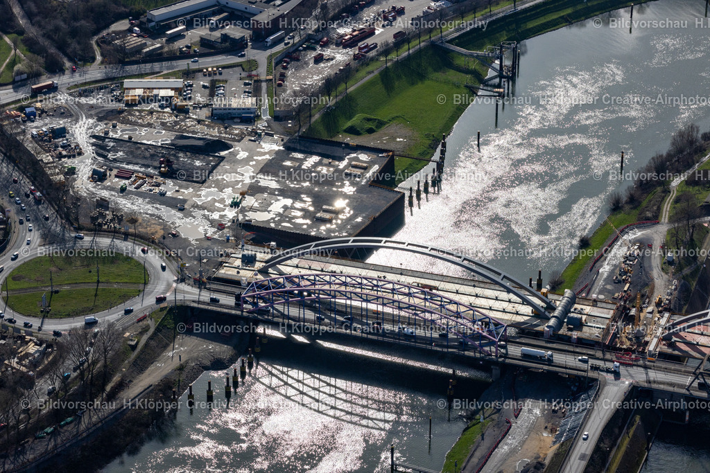 Luftbild Duisburg Karl-Lehr-Brücke-1856 | Luftbildfotografie Hermann Klöpper/ Creative-Airphotography - Realisiert mit Pictrs.com