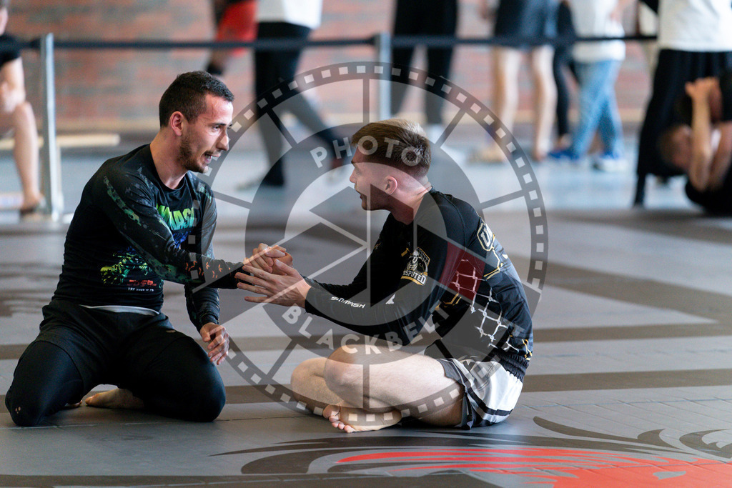 20240608PBB01625 | Fighters compete during the ILLCS VII summer edition luta livre competition in Hannover, Germany, on June 8, 2024.