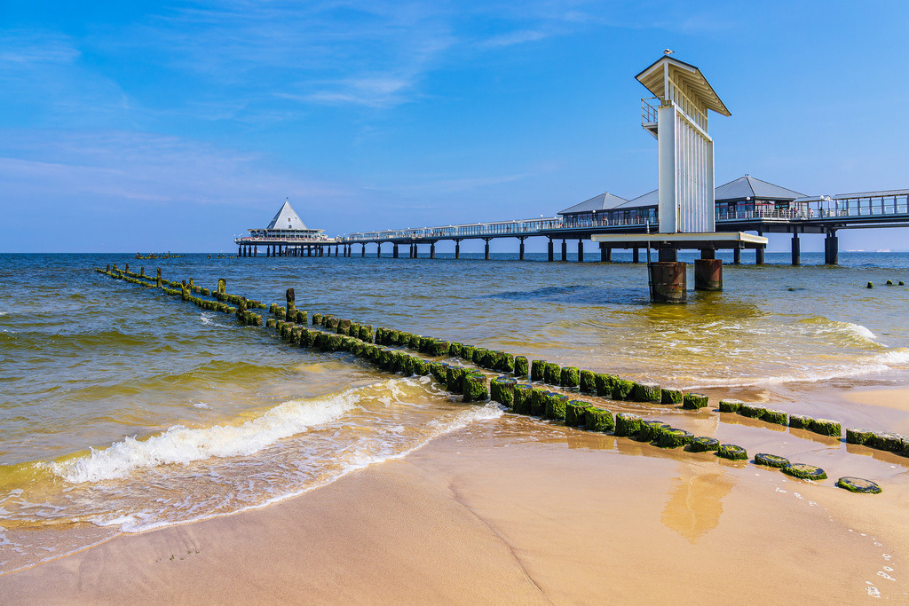 Die Seebrücke in Heringsdorf auf der Insel Usedom | Die Seebrücke in Heringsdorf auf der Insel Usedom.