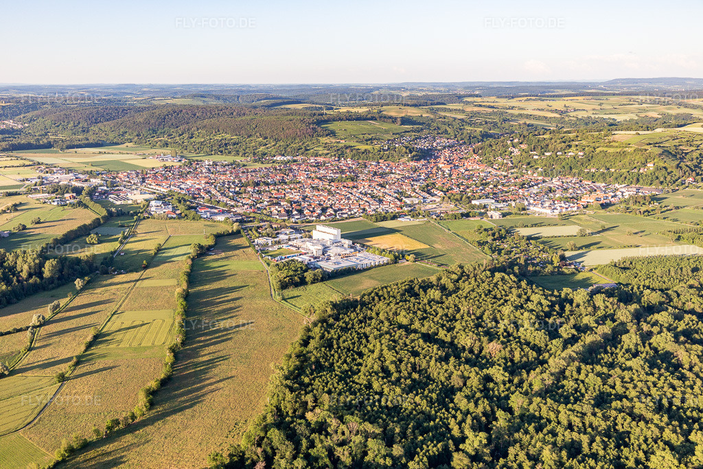 Luftbild: Stadtansicht aus Südwesten in Weingarten im Bundesland Baden-Württemberg in Deutschland. Foto: IMG_115236.jpg vom 13.06.2019 durch Werner Riehm/FLY-FOTO.de