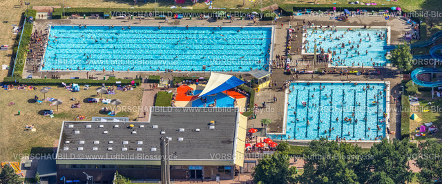 Hamm220801077-2 | Luftbild vom Badespaß im Freibad Berge, Rhynern, Hamm, Ruhrgebiet, Nordrhein-Westfalen, Deutschland