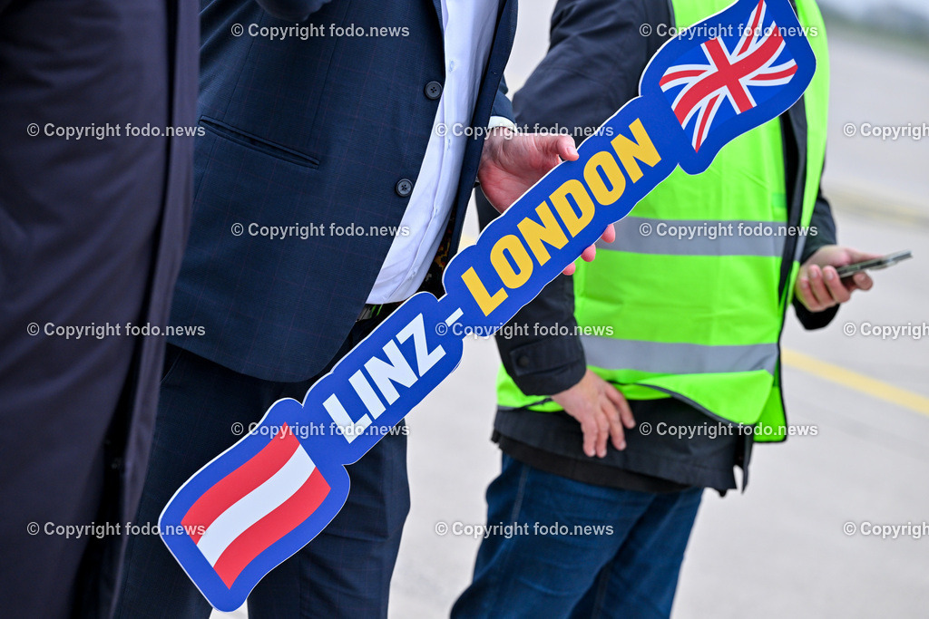 Linz Airport - Comeback Ryanair_ 08.11.2024-21 | 08.11.2024, Linz Hoersching, AUT, Linz Airport - Comeback Ryanair, im Bild Willkommensschild 