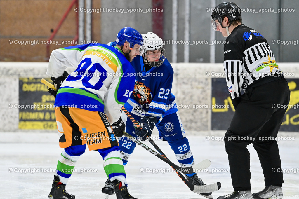 EC Tigers Paternion vs. EC Virgen 12.2.2023 | #90 Gasser Sandro, #22 Neuschitzer Nino, Wundschek Dominik Referee