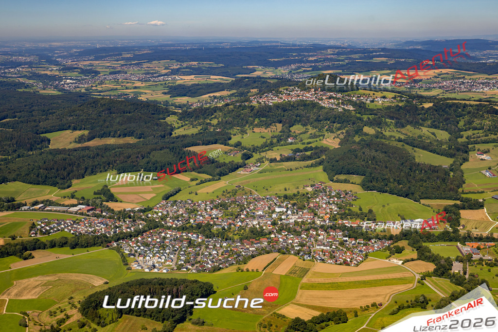 Das Luftbild zeigt :  Ottenbach - Die Luftaufnahme wurde 2024 vom UL-Flugzeug aus erstellt ( keine Drohne ) - Hochauflösende Luftaufnahme - Für grossformatige Ausdrucke geeignet. Die Geschenkidee !Mit Lizenz und Bildrechte bestellbar