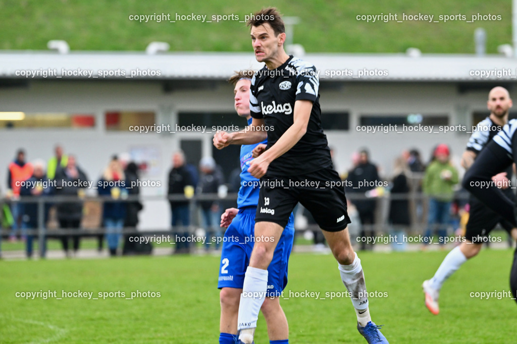 MSC Magdalen vs. SV Wernberg | #13 Marc Lenuweit MSC Magdalen, #2 Samuel Hofer SV Wernberg, MSC Magdalen vs. SV Wernberg, MSC Magdalen vs. SV Wernberg am 10.11.2024 in Magdalen (Sportplatz Magdalen), Austria, (Photo by Bernd Stefan)