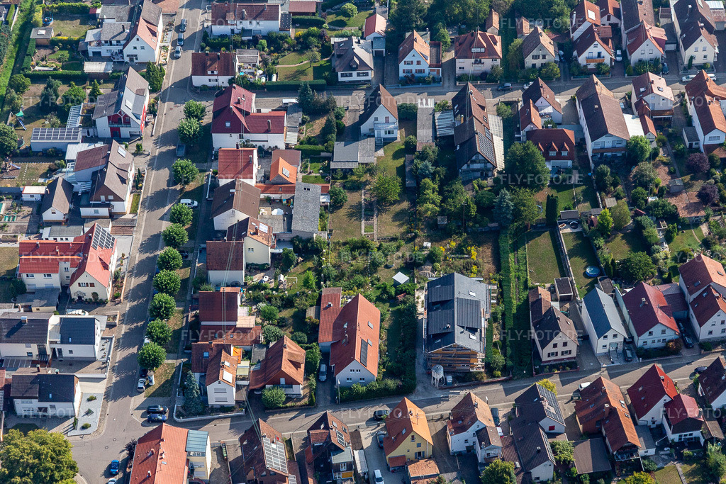 Luftbild: Siedlung in Kandel im Bundesland Rheinland-Pfalz in Deutschland. Foto: IMG_117347.jpg vom 25.08.2019 durch Werner Riehm/FLY-FOTO.de